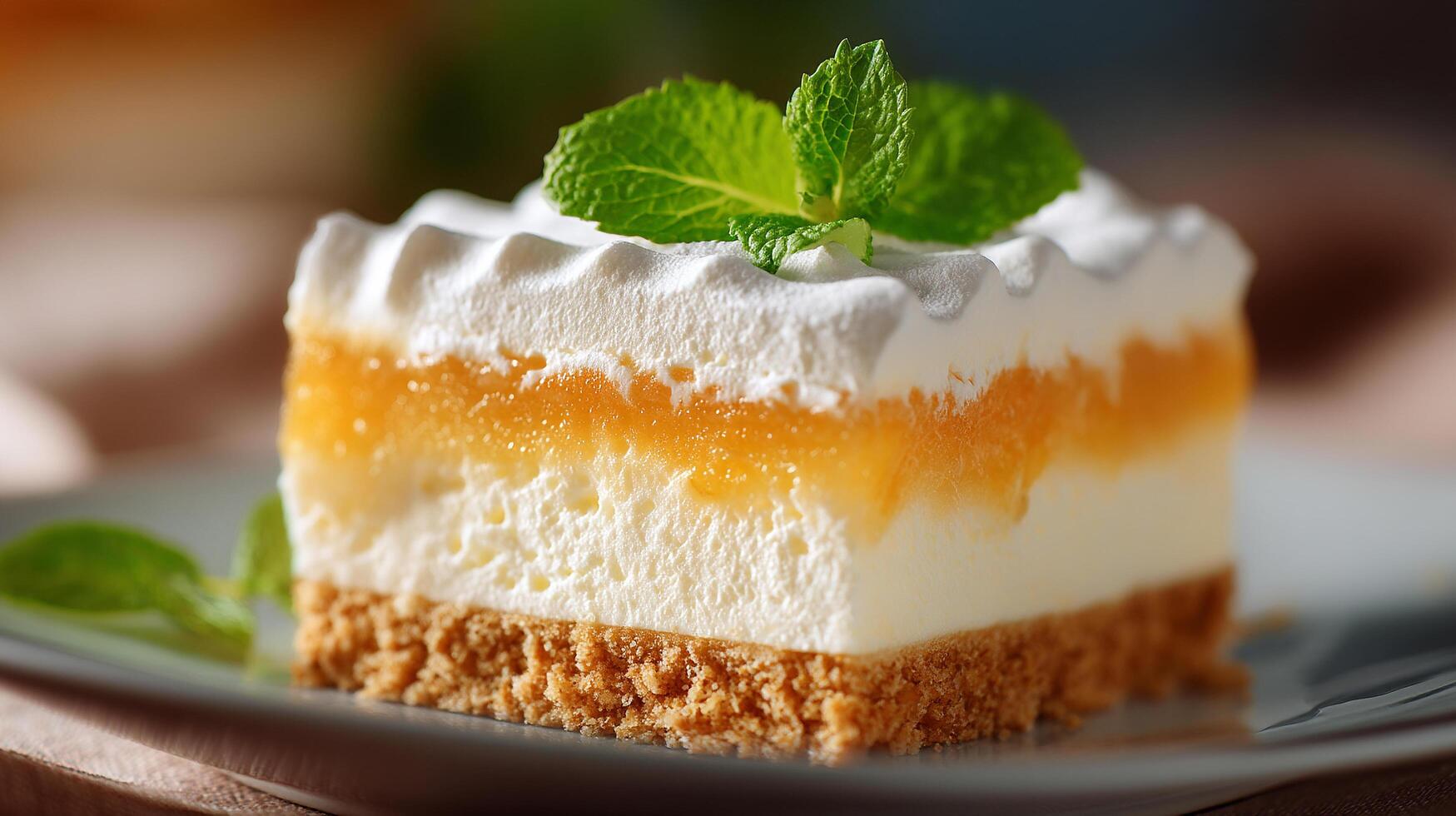 Detailed delicious dessert photo with vivid sharpness