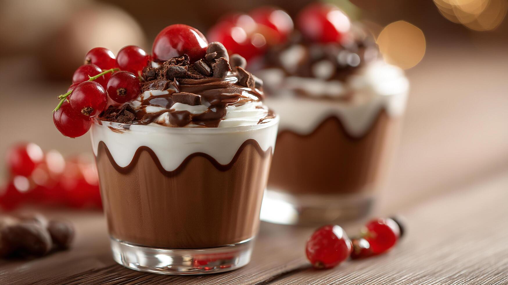 Bright and creamy textured dessert with food styling photo