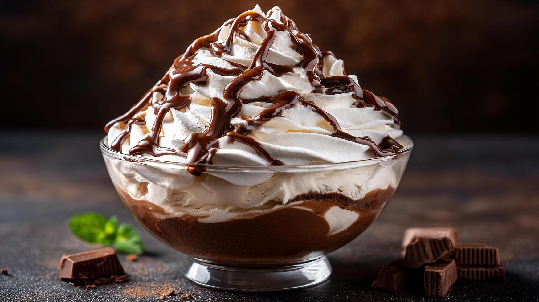 Sharp delicious dessert photo with clear sharpness