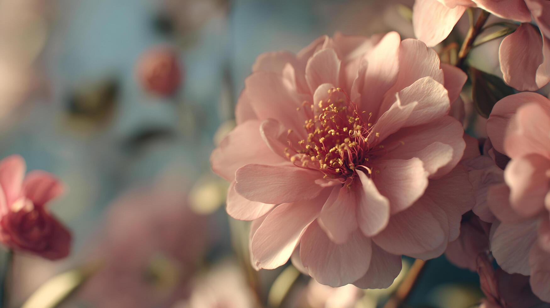 Vivid garden bloom in full beautiful clarity photo