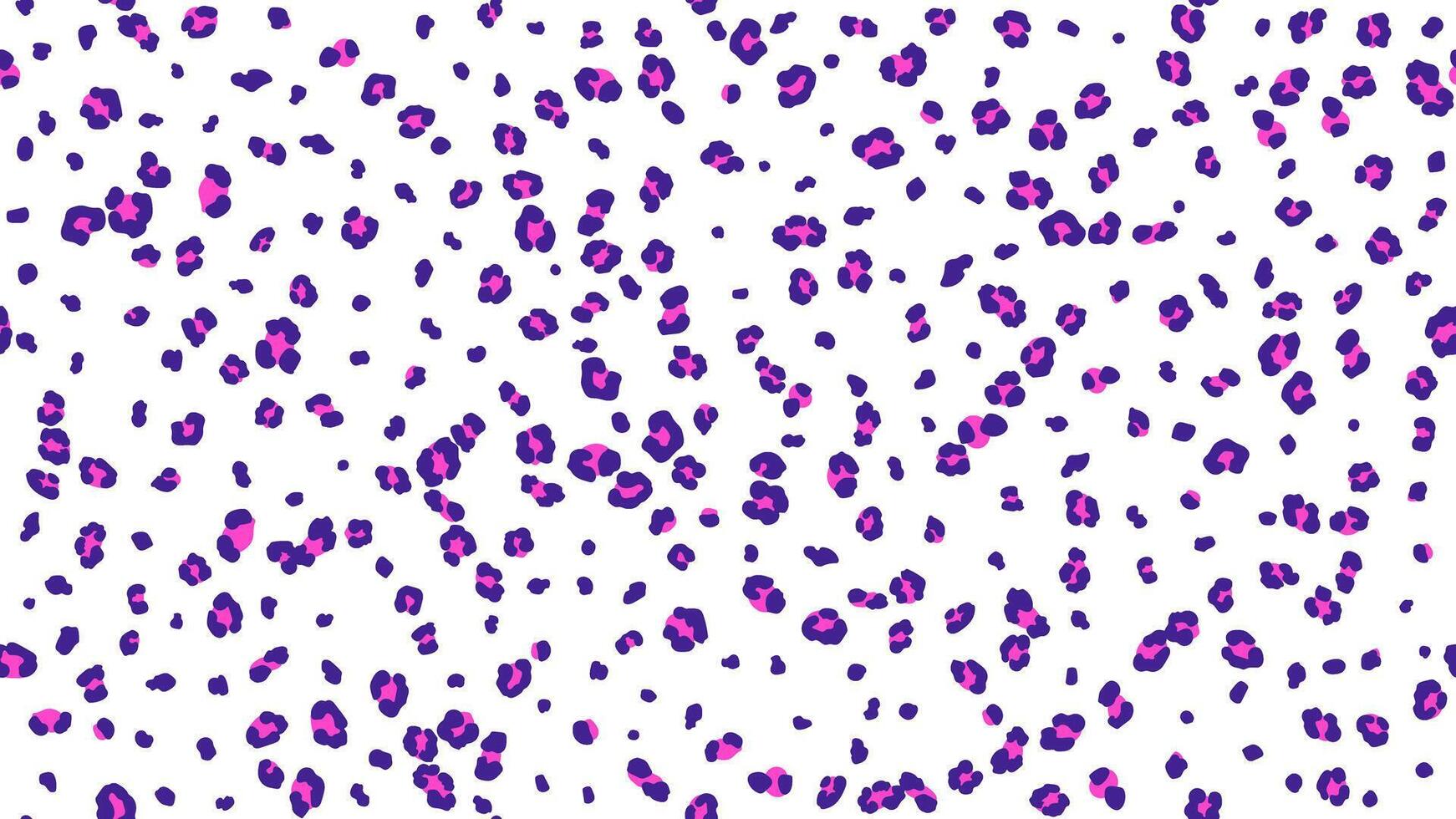 Leopard skin seamless modern pattern design, animal leather print texture with vibrant pink and purple vector