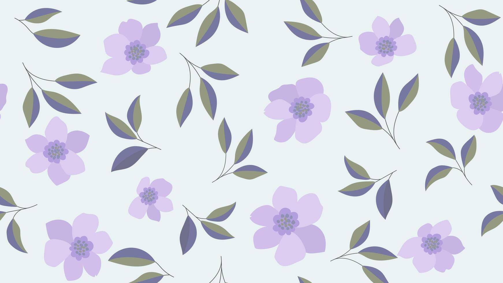 Cute floral seamless pattern in hand drawn style. Fashionable print for textiles, wallpaper and packaging vector