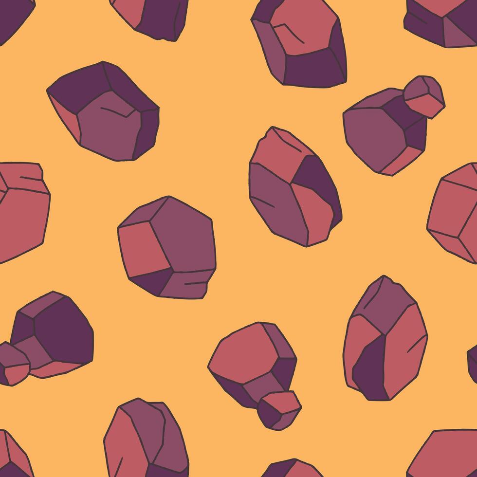 Rock Pattern Repeat Seamless for Wallpaper Background Cover Packaging vector