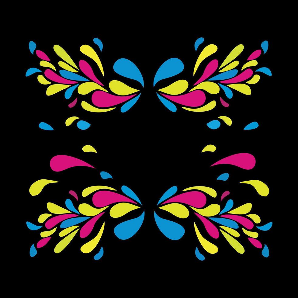 Colored Water Droplets Pattern vector
