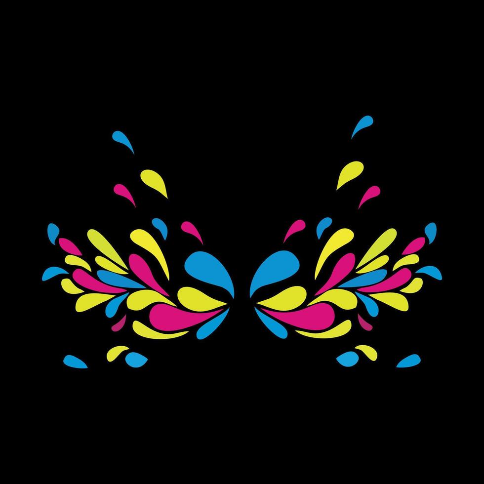 Colorful Ink Splatter vector