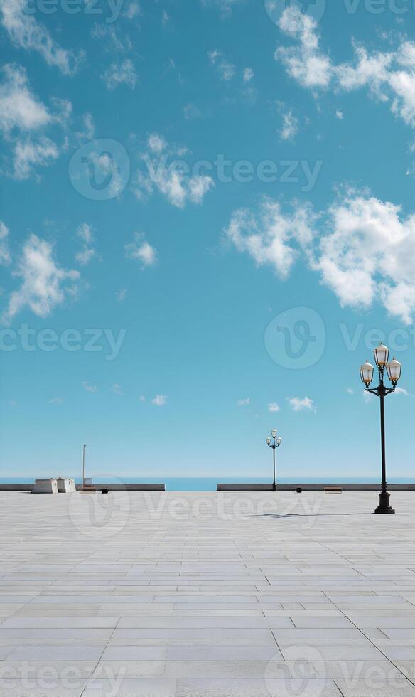 Open space with sky reflected in water creates expansive visual harmony and peaceful atmosphere in landscape photo