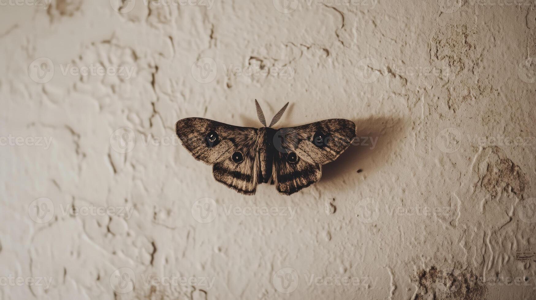 A moth is sitting on a wall photo