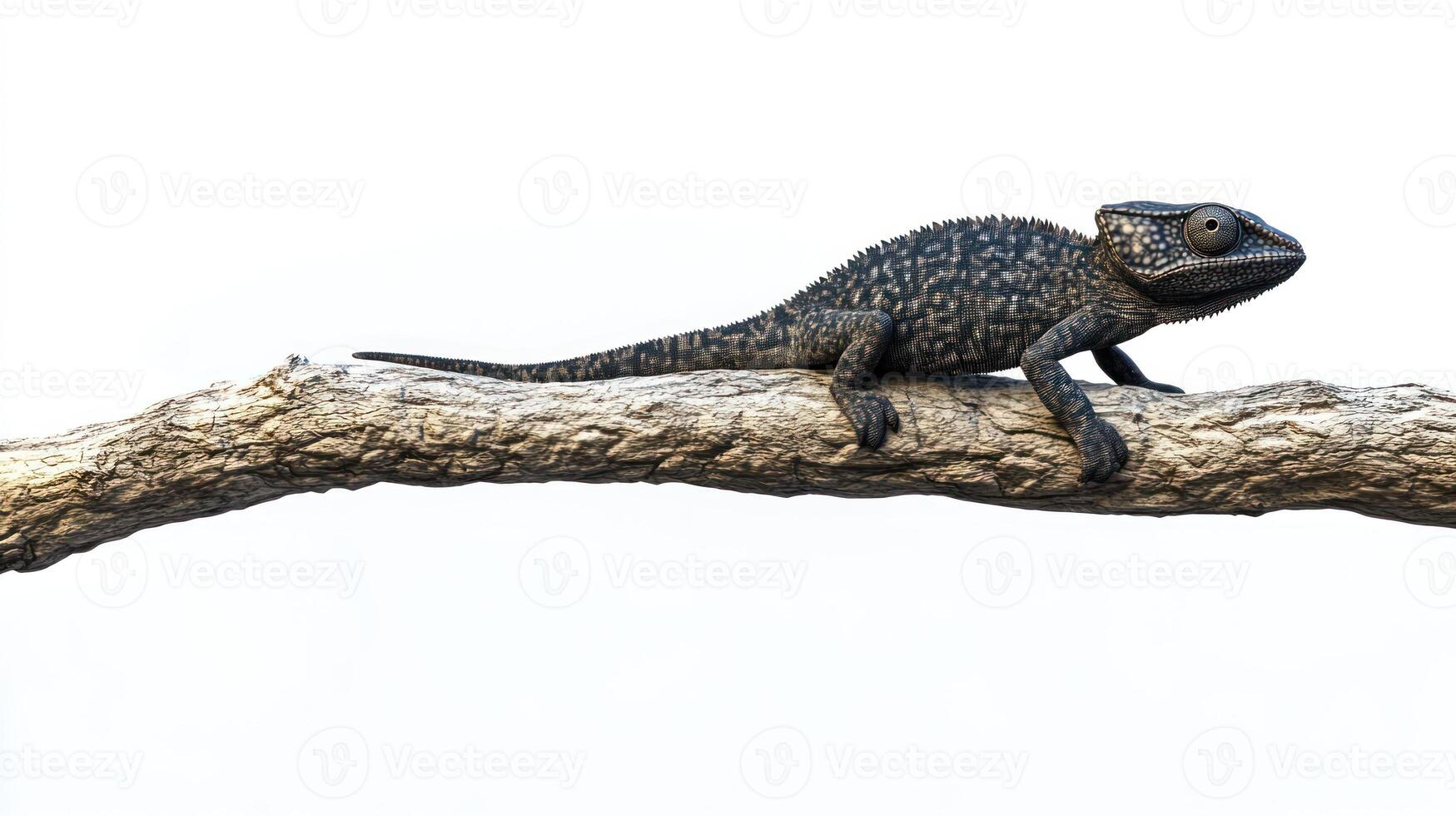 A small lizard sitting on a branch photo