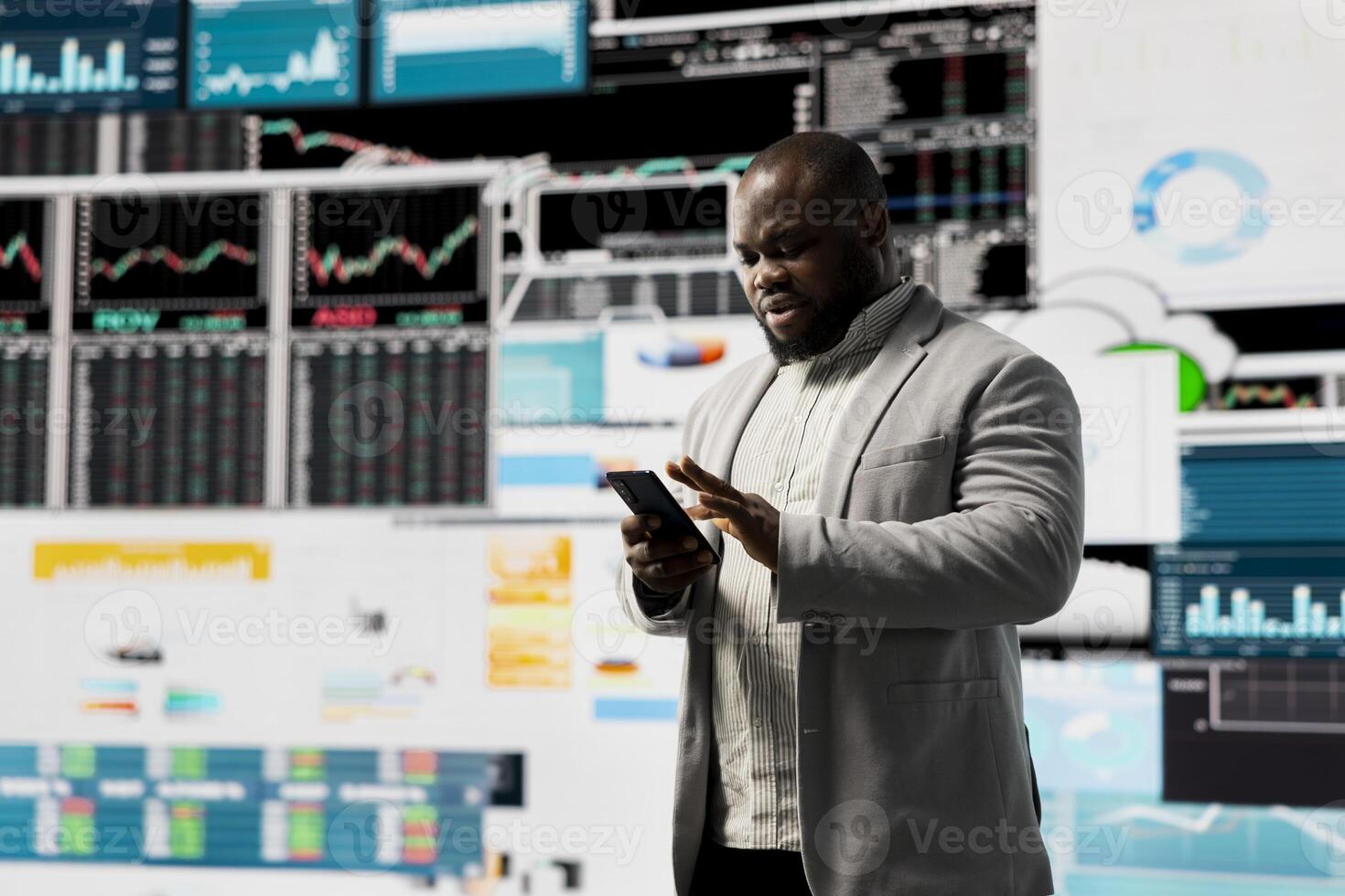 Male business leader analyzing finance charts and analytics for startup development, improving performance models for fruitful management decisions. Administrator studying big data reports. photo