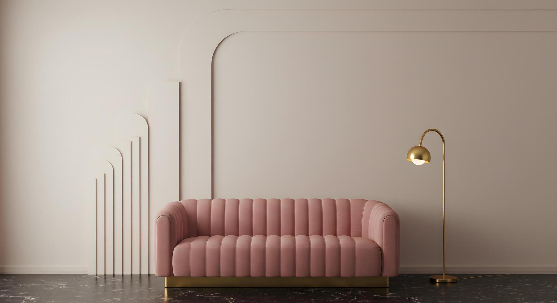 Modern Sofa in Minimalist Room photo