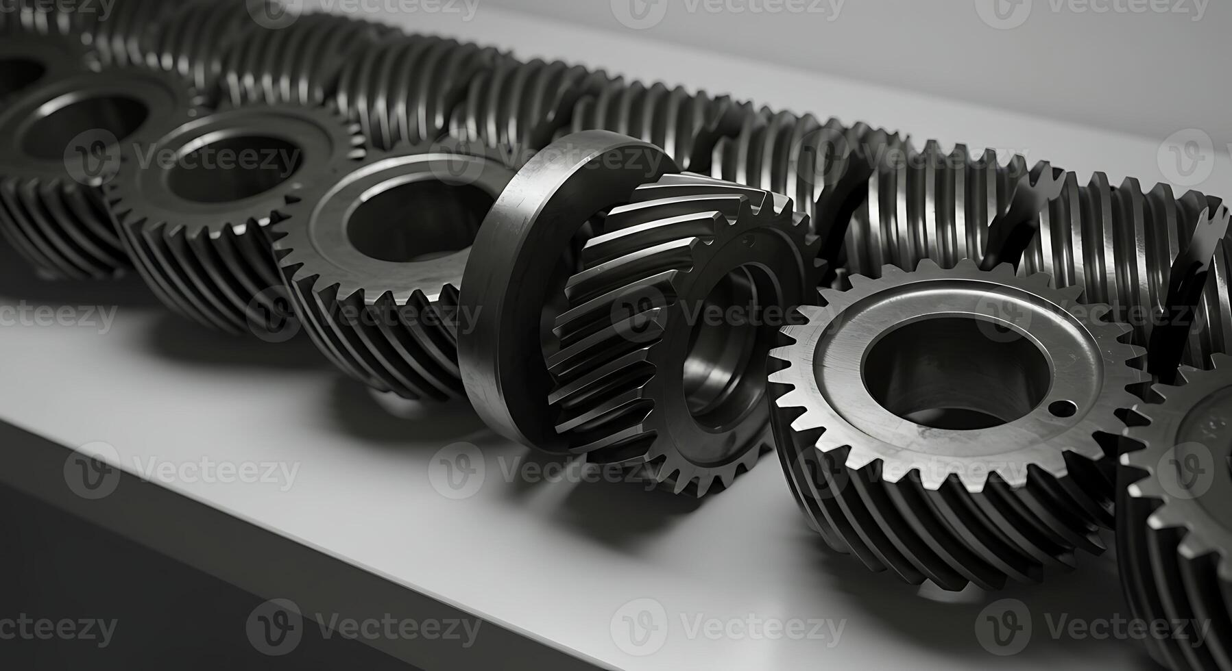Gears Arranged on Surface Angled Close-up photo