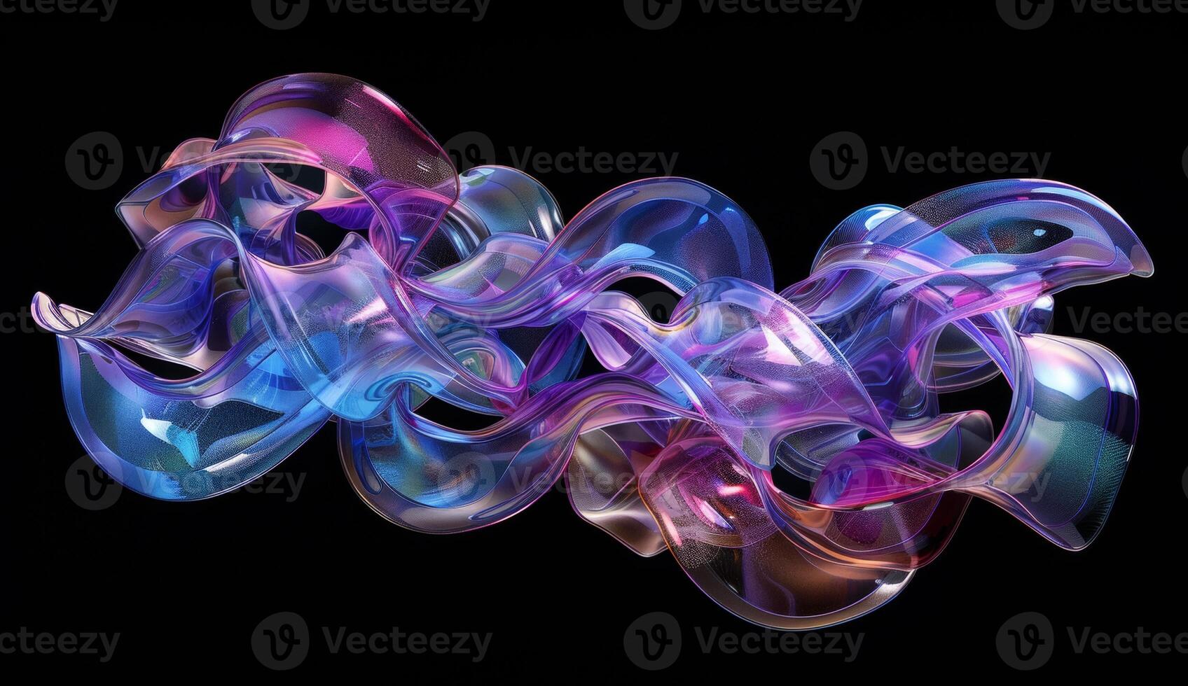 Swirling forms intertwine with rich gradients, creating a mesmerizing interplay of light and color that captivates the viewer's imagination photo