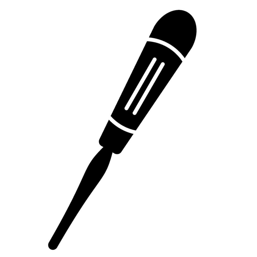 Dental Bein Root Elevator solid icon vector
