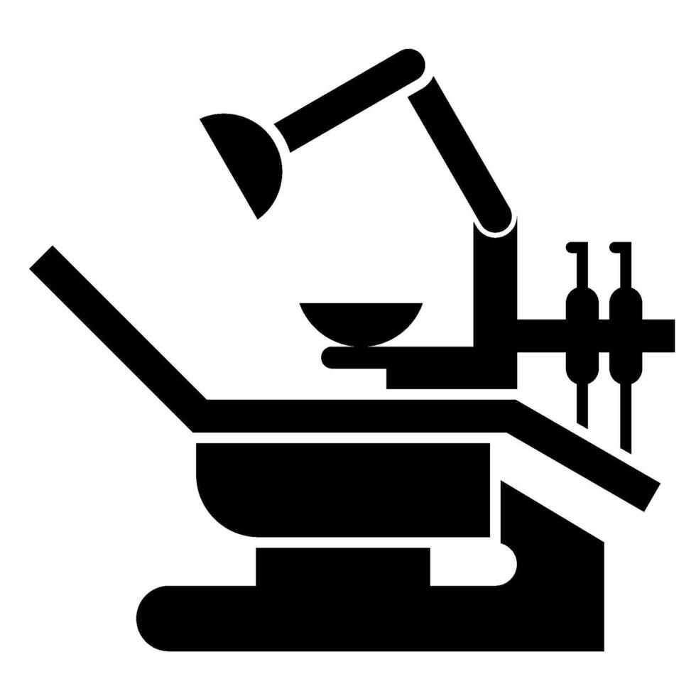 Dentist Engine solid icon vector