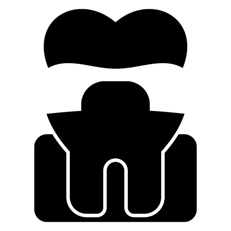 Gold Crown solid icon vector