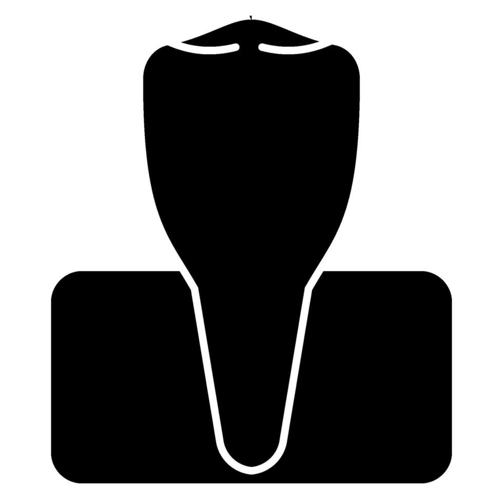 Premolar solid icon vector