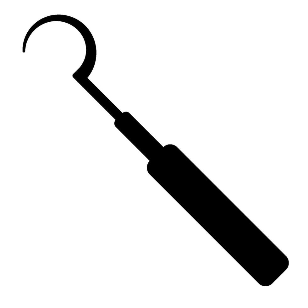 Sickle Probe solid icon vector
