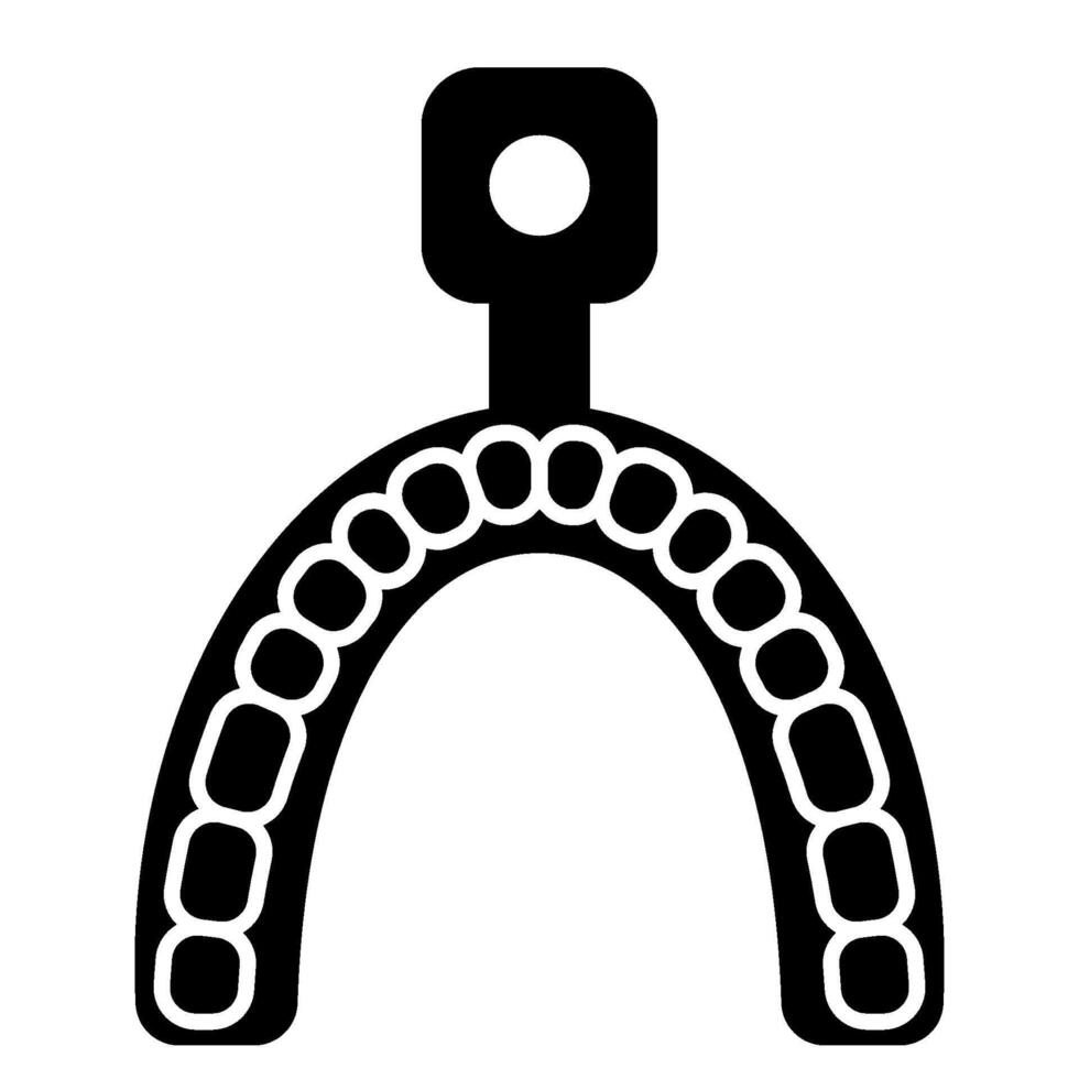 Molds solid icon vector