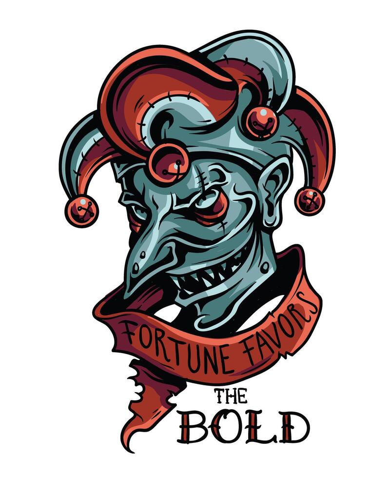 Zombie Juggler Circus Horror Character Graphic Tee Artwork Illustratio vector