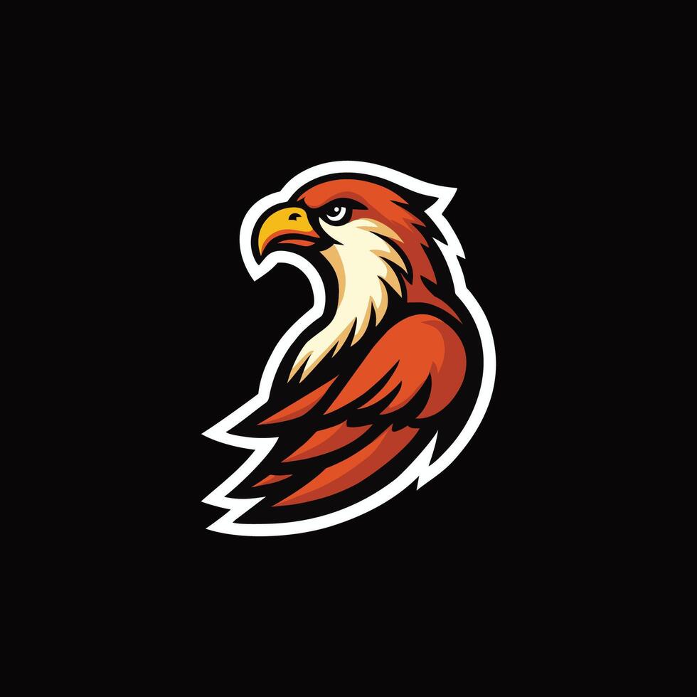 Eagle logo design for a sports team vector