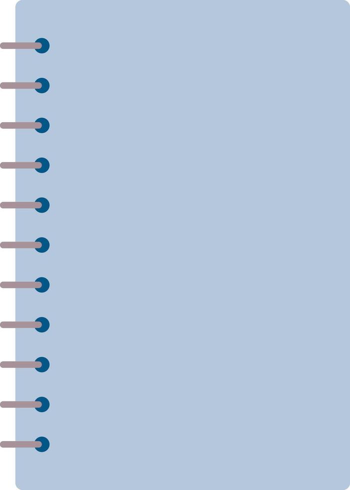 Simple Spiral Notebook vector