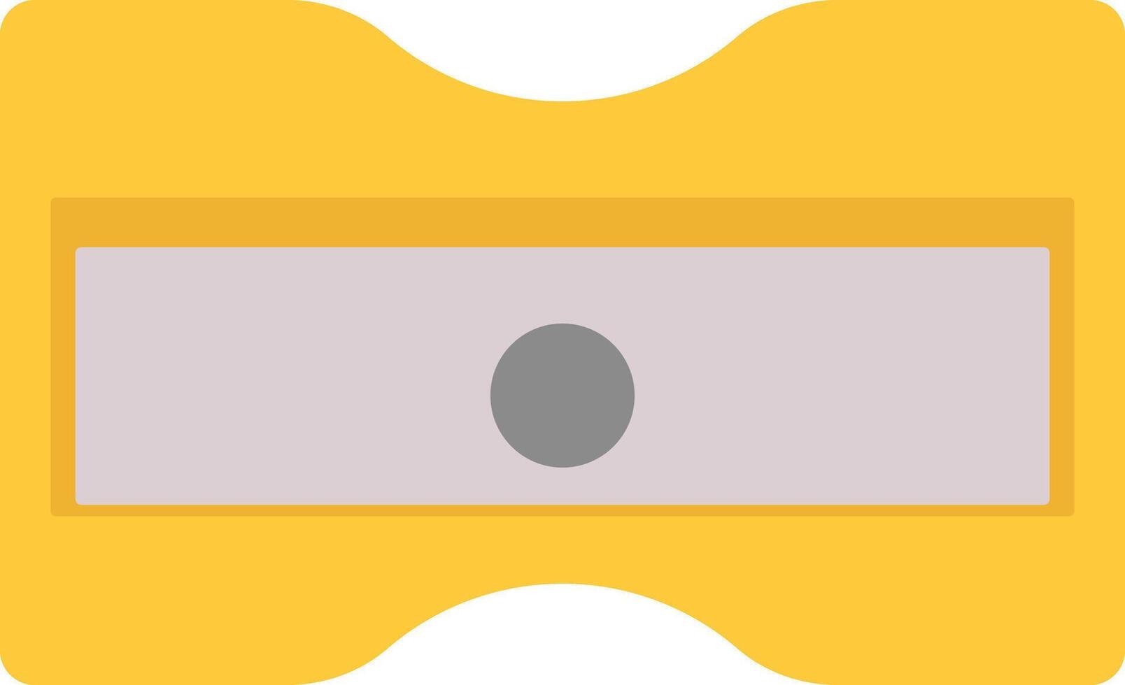 Yellow Pencil Sharpener vector