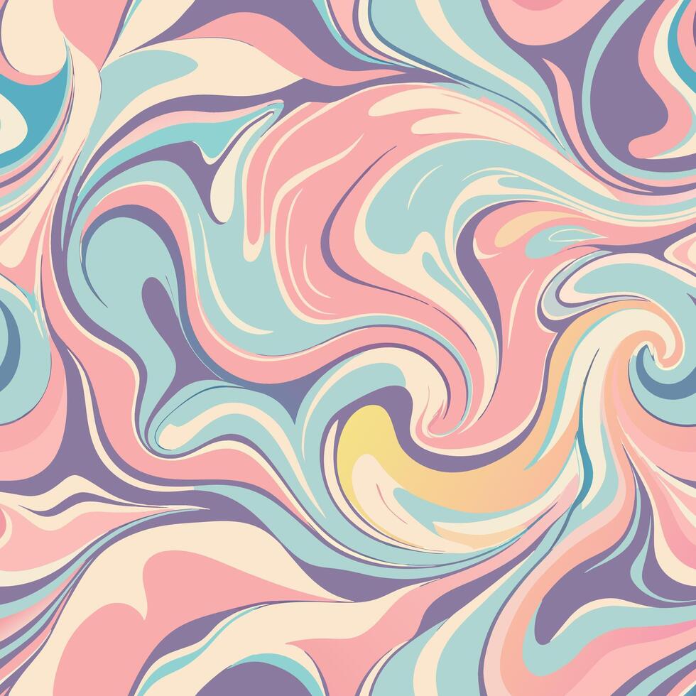 Abstract pastel swirl marble texture background vector