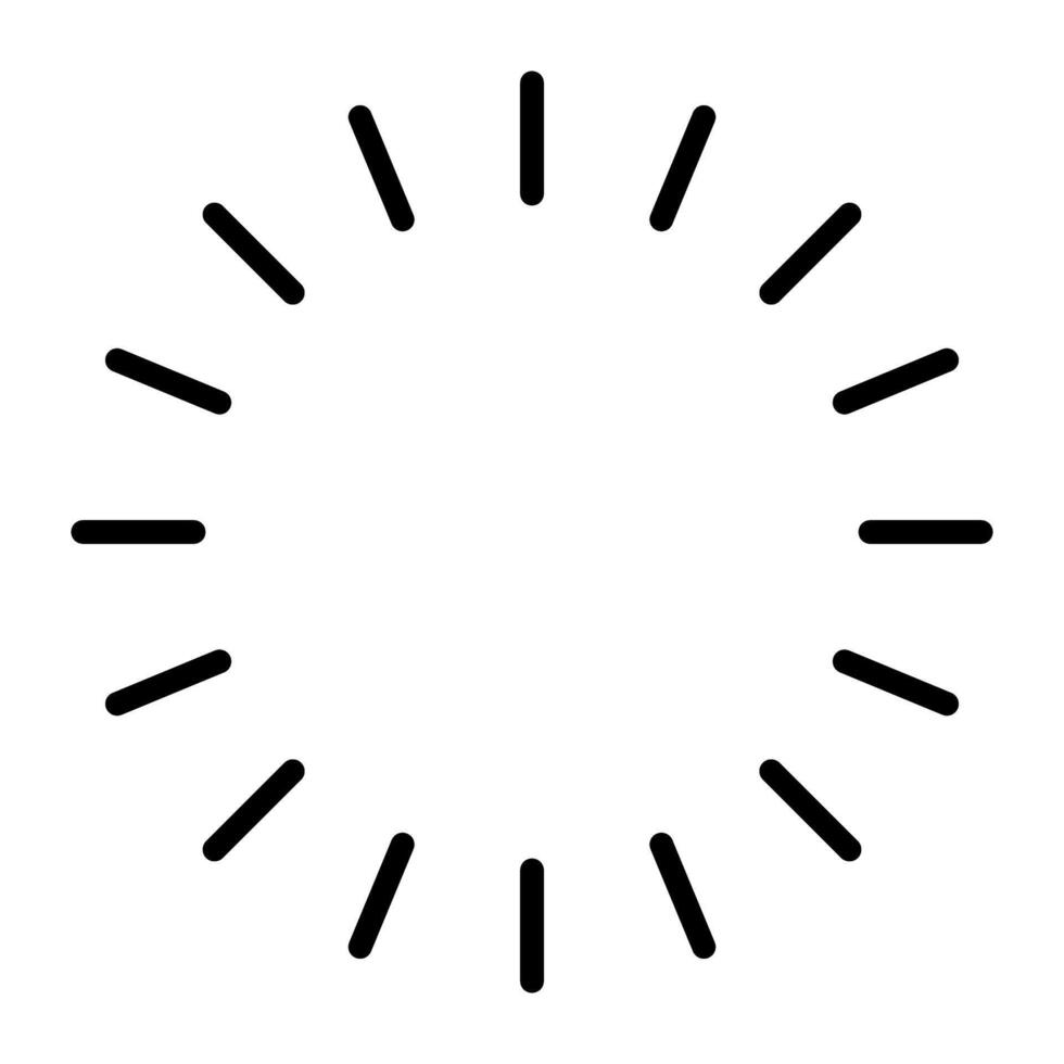 Radial, radiating lines. Circular, concentric lines. Starburst, sunburst element vector
