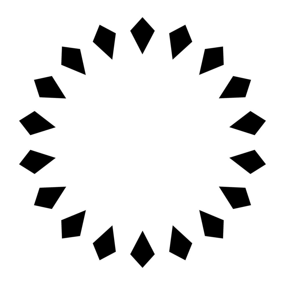 Geometric circle element. Circular, concentric and radial element. Design for web. vector