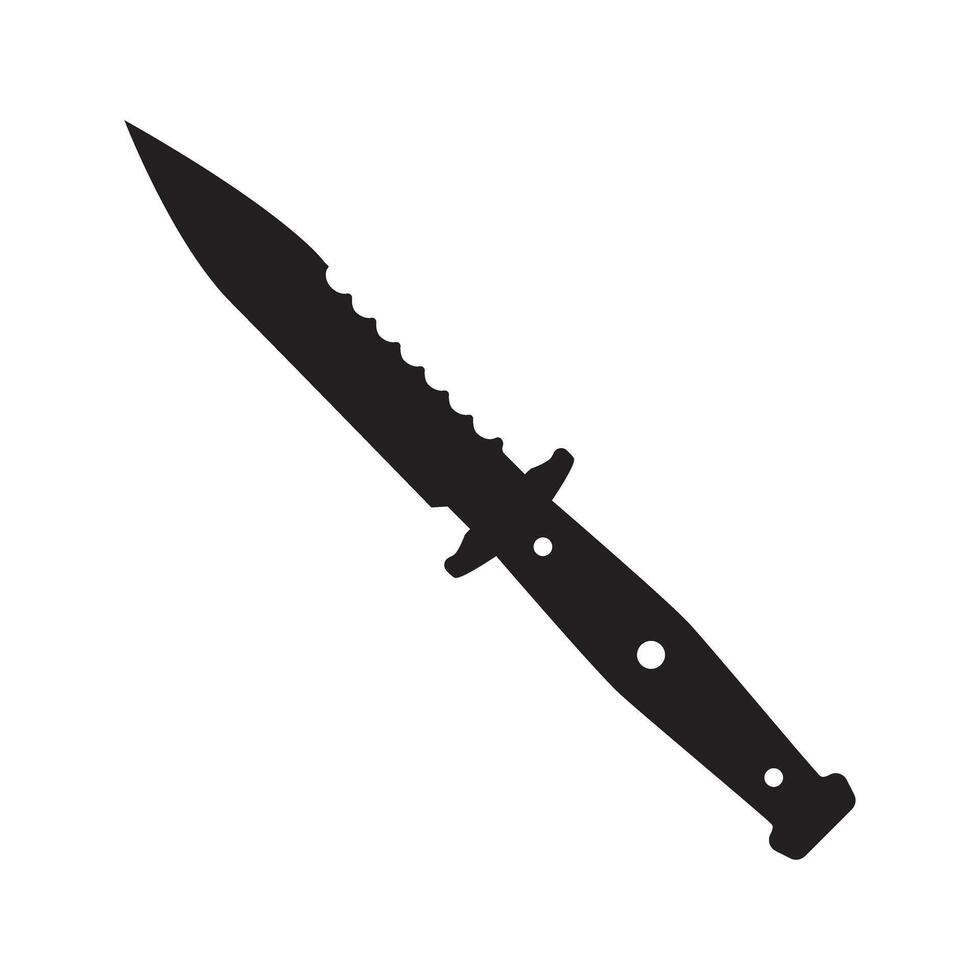 Knife icon. Knife symbol or illustration sign. Flat design style eps 10 vector