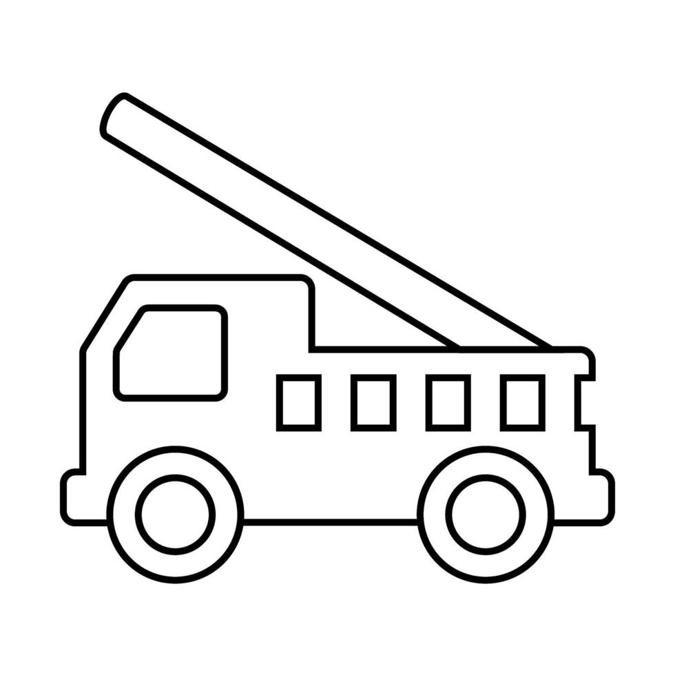 Fire engine icon. Emergency illustration sign. Water engine symbol. vector