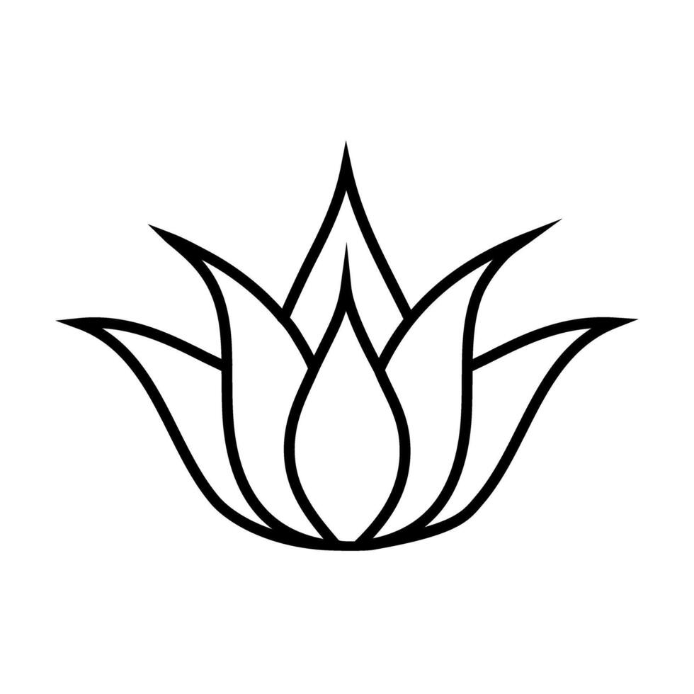 lotus flower nature icon. Isolated and flat illustration. graphic vector