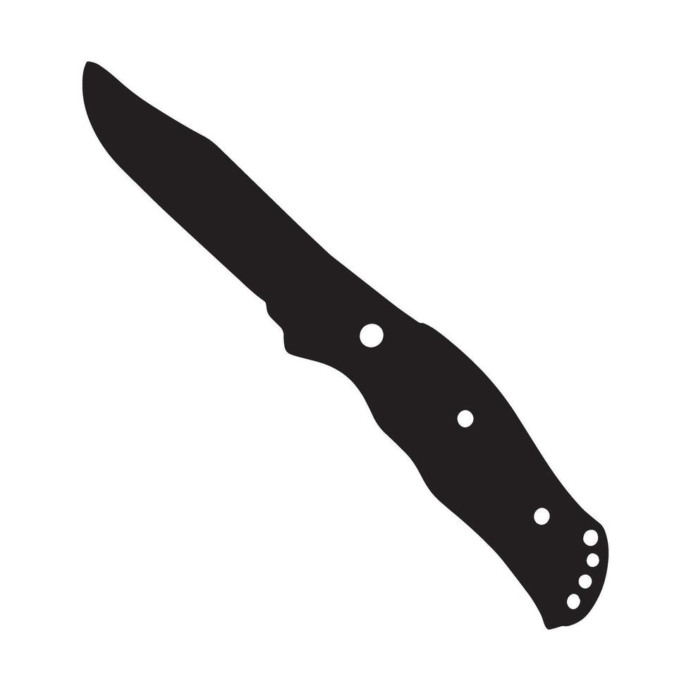 Knife icon. Black simple illustration of knife icon for web vector