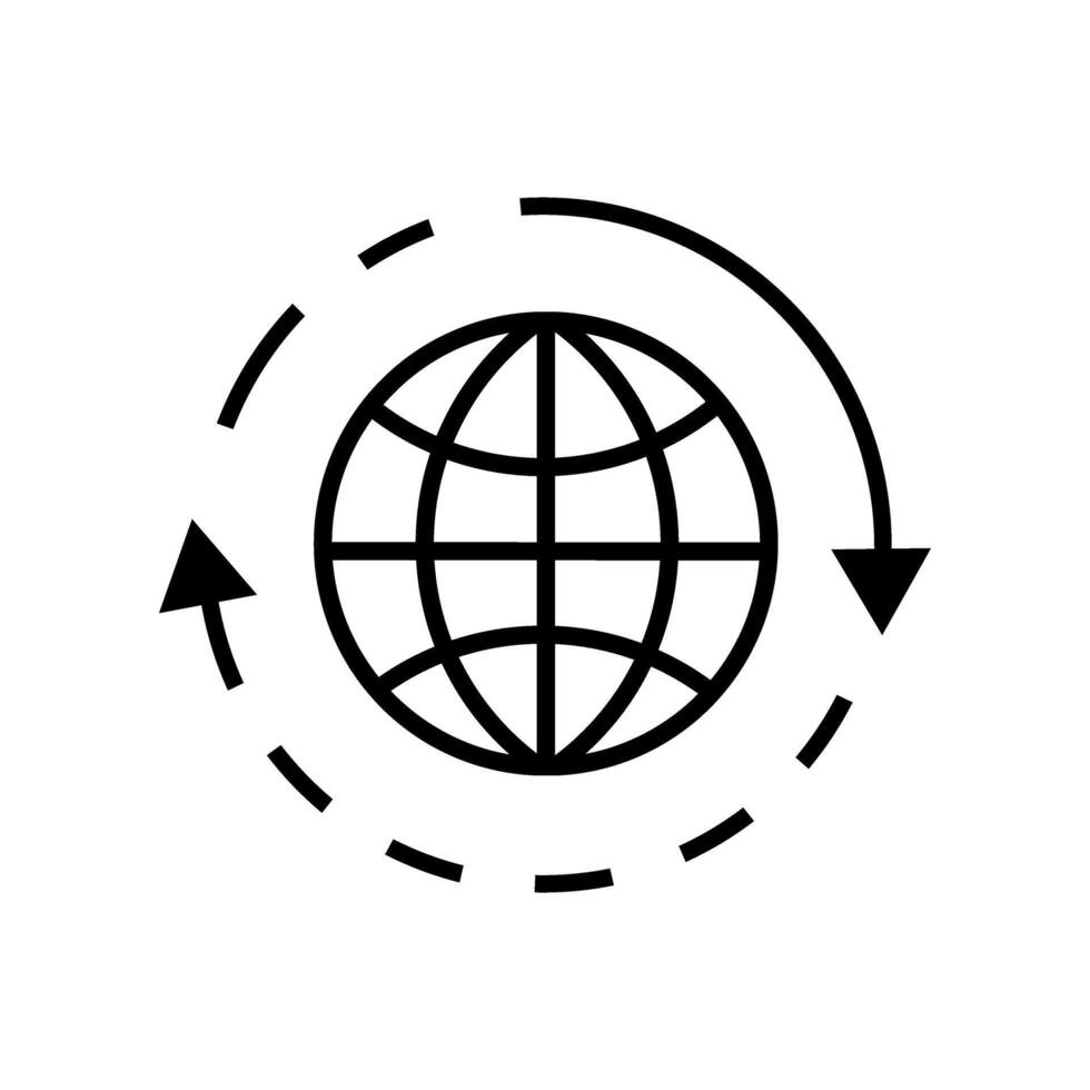 Internet icon . Communication illustration sign. Satellite communication symbol. Computer network web icon. WWW symbol design for web and app. vector