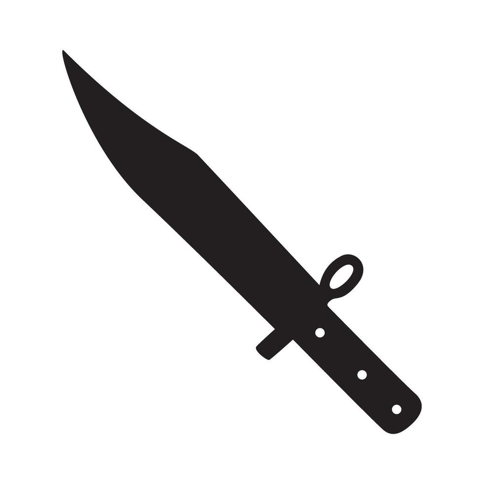 Kitchen knife icon. Knife symbol. Flat design style eps 10. vector