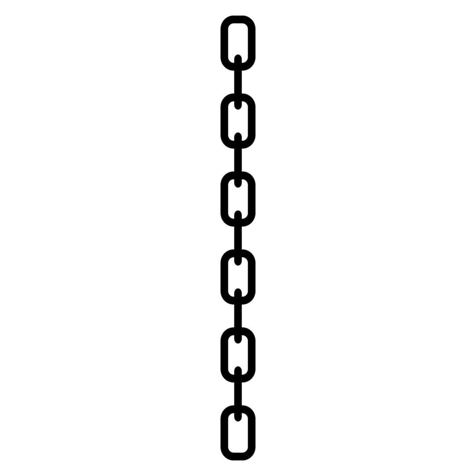 Chain icon. Outline illustration of chain icon for web design isolated on white background vector