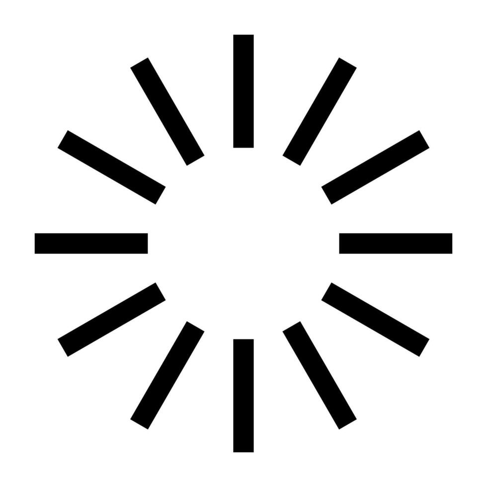 Sunshine icon . Rays of the sun illustration sign. Solar corona symbol. Shine symbol design for web and app. vector