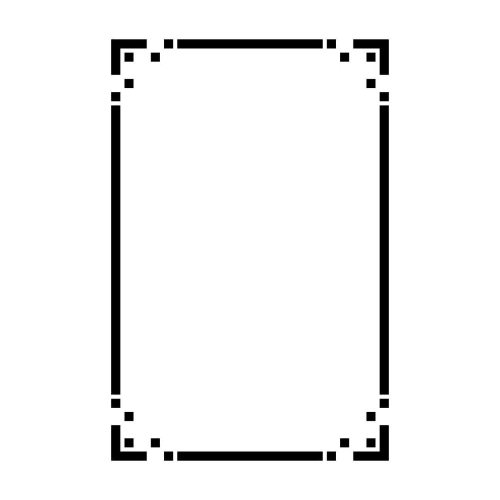 Vintage ornamental frame. Template for laser cutting. illustration. vector