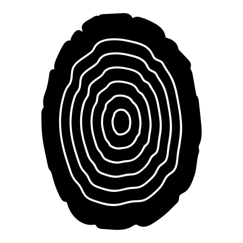 Abstract black and white shape on white background. Design element. illustration. vector