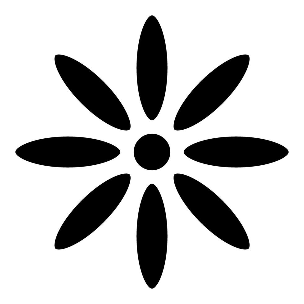 Simple flower icon. Flat illustration of simple flower icon for web design vector