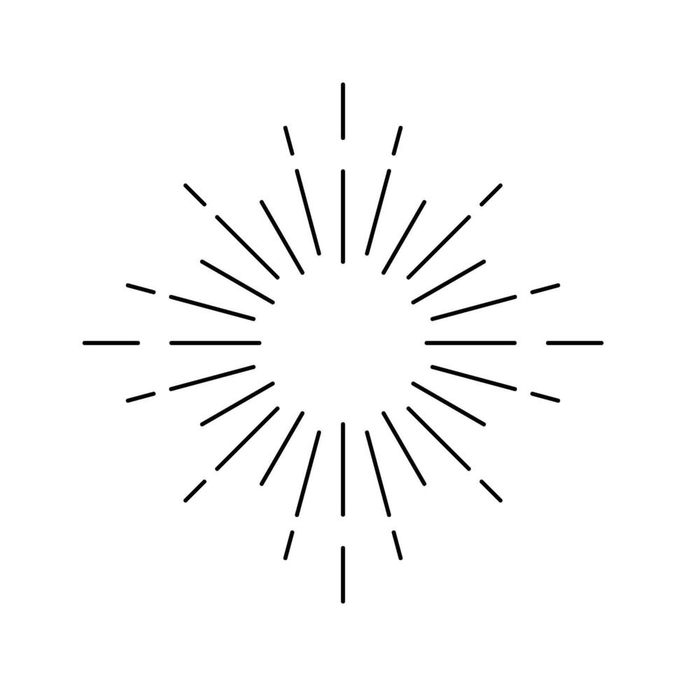 Sunburst icon. Starburst icon. Starburst illustration. vector