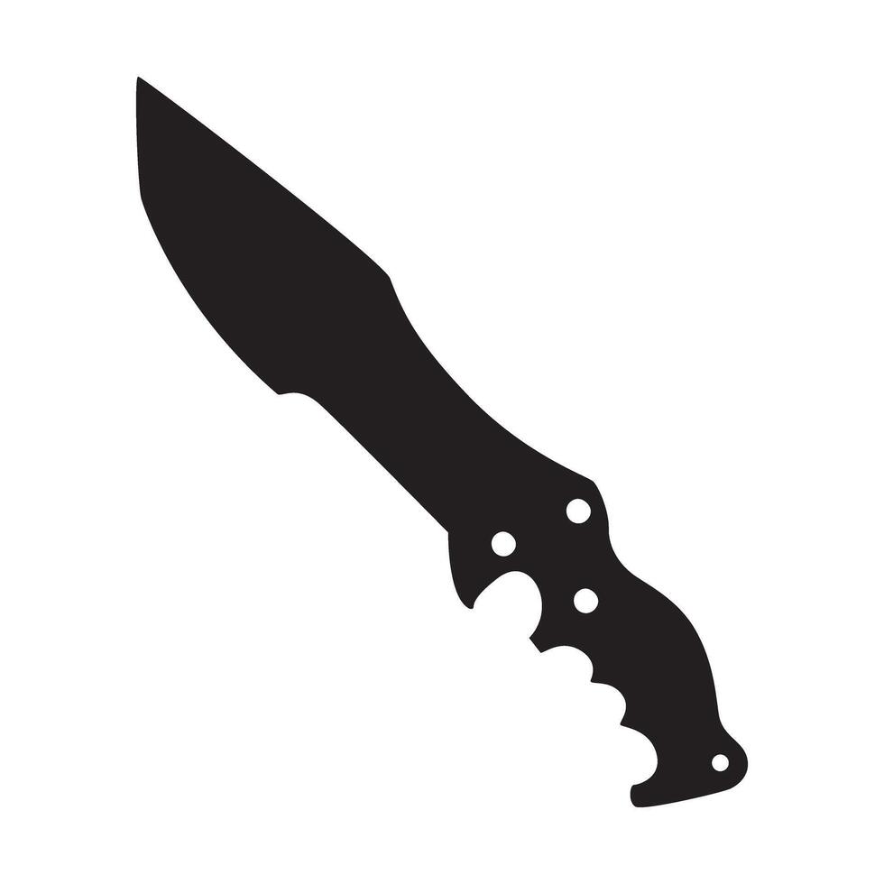 Knife icon . Knife illustration sign. Hunter symbol or logo. vector