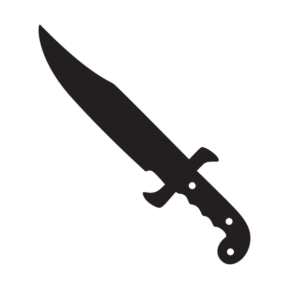 Knife icon isolated on white background for web and mobile app design, Knife logo concept vector
