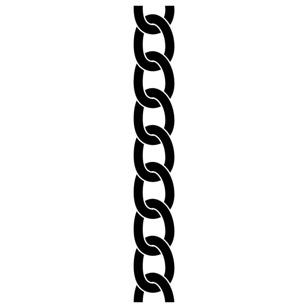 Chain icon. Simple illustration of chain icon for web design isolated on white background vector