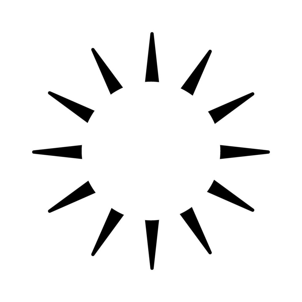 Sun icon or sign over white background, half line half color style, illustration. vector