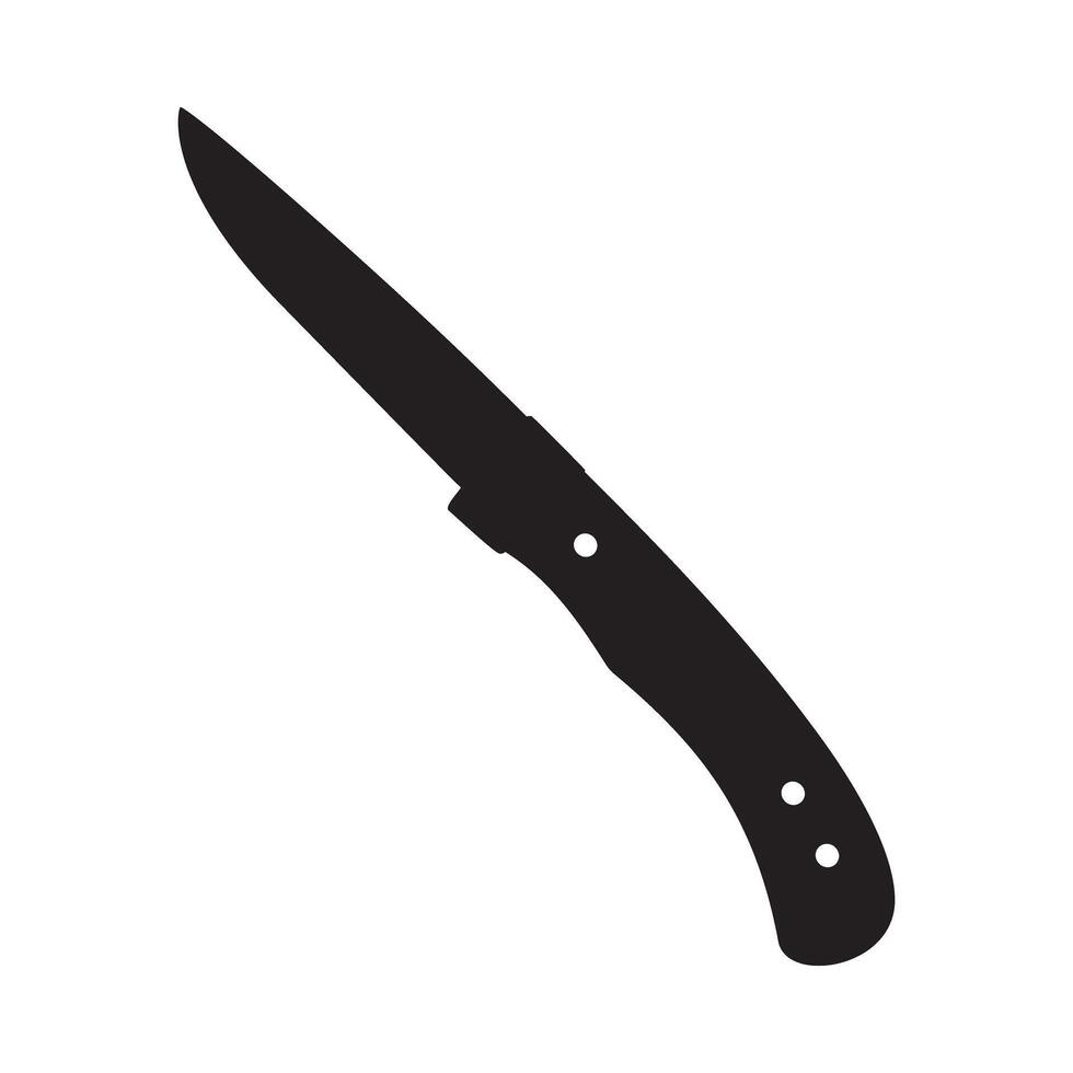 Knife icon . Knife sign. Hunting knife illustration sign. Flat design style eps 10 vector