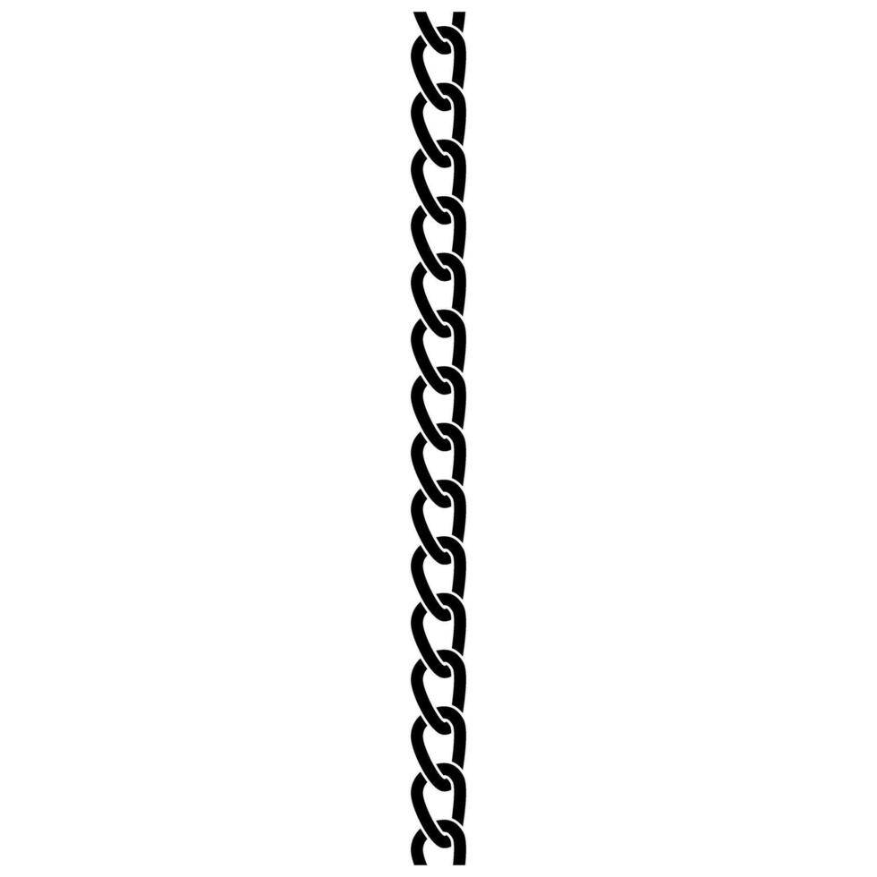 Chain Linked flat icon. illustration, isolated on white background. vector