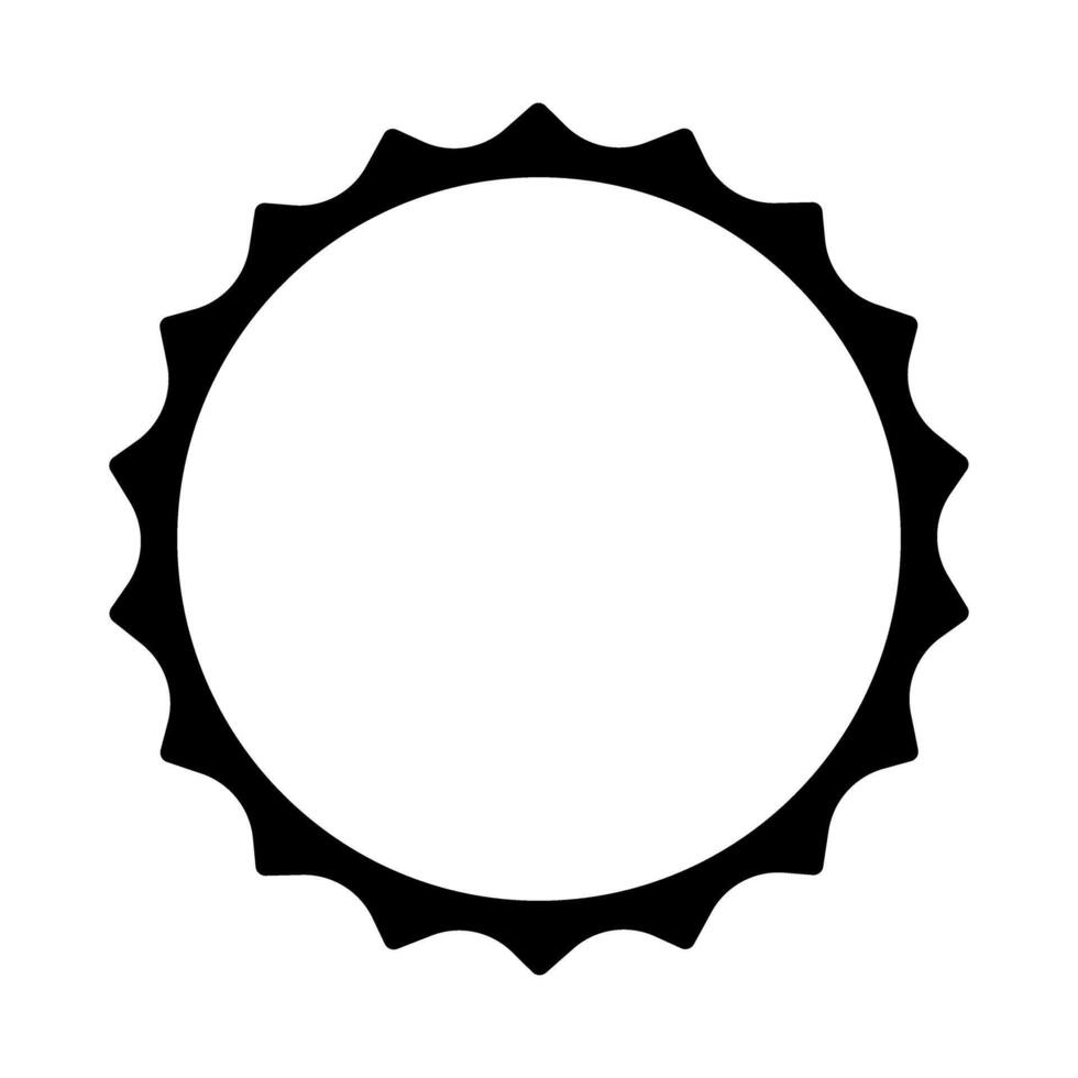 Sun icon. Black sun icon isolated on white background. vector