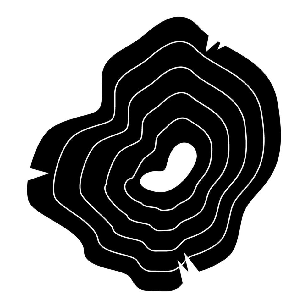 Wood slice icon. Simple illustration of wood slice icon for web vector