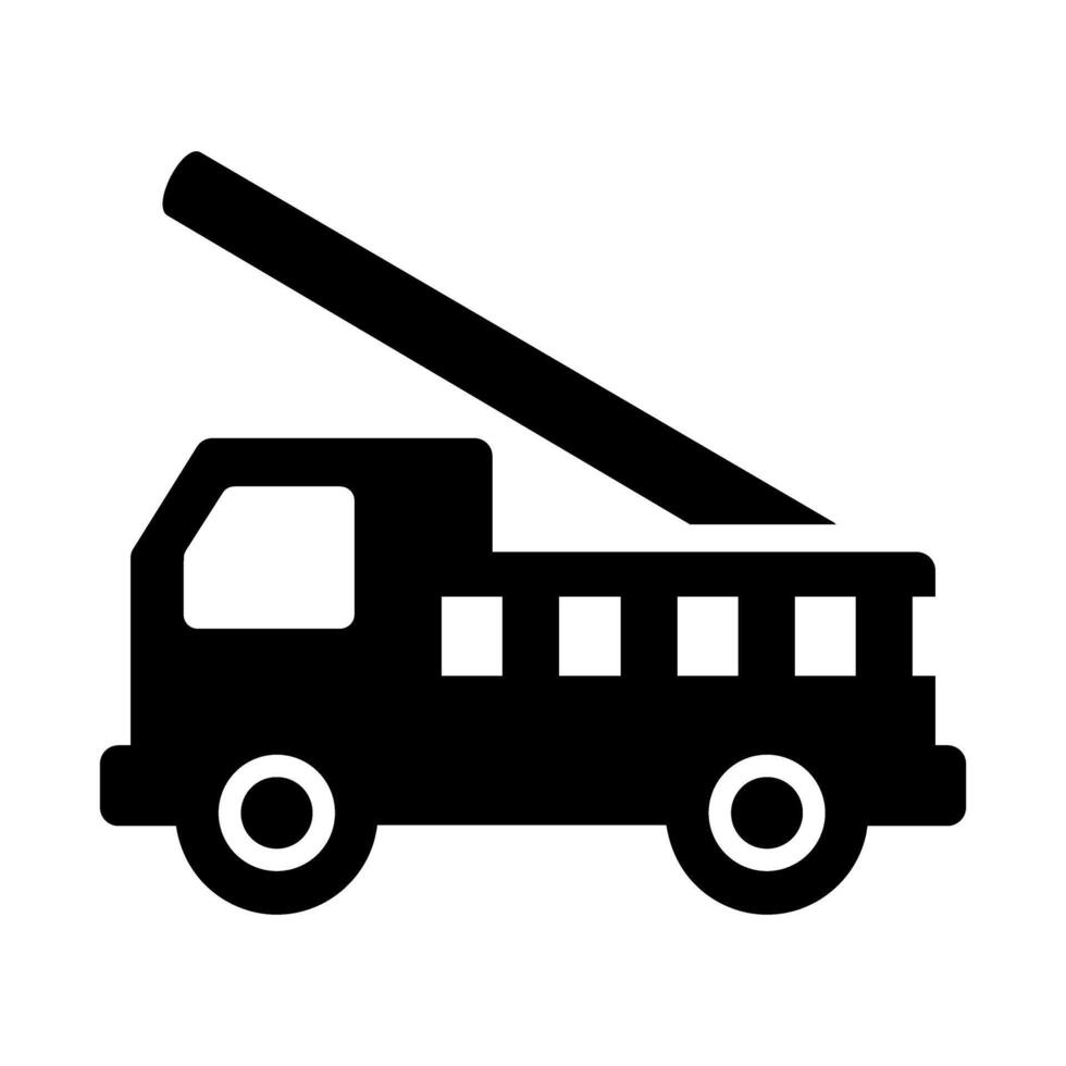Fire engine icon. Emergency illustration sign. Water engine symbol. Fire web icon. vector